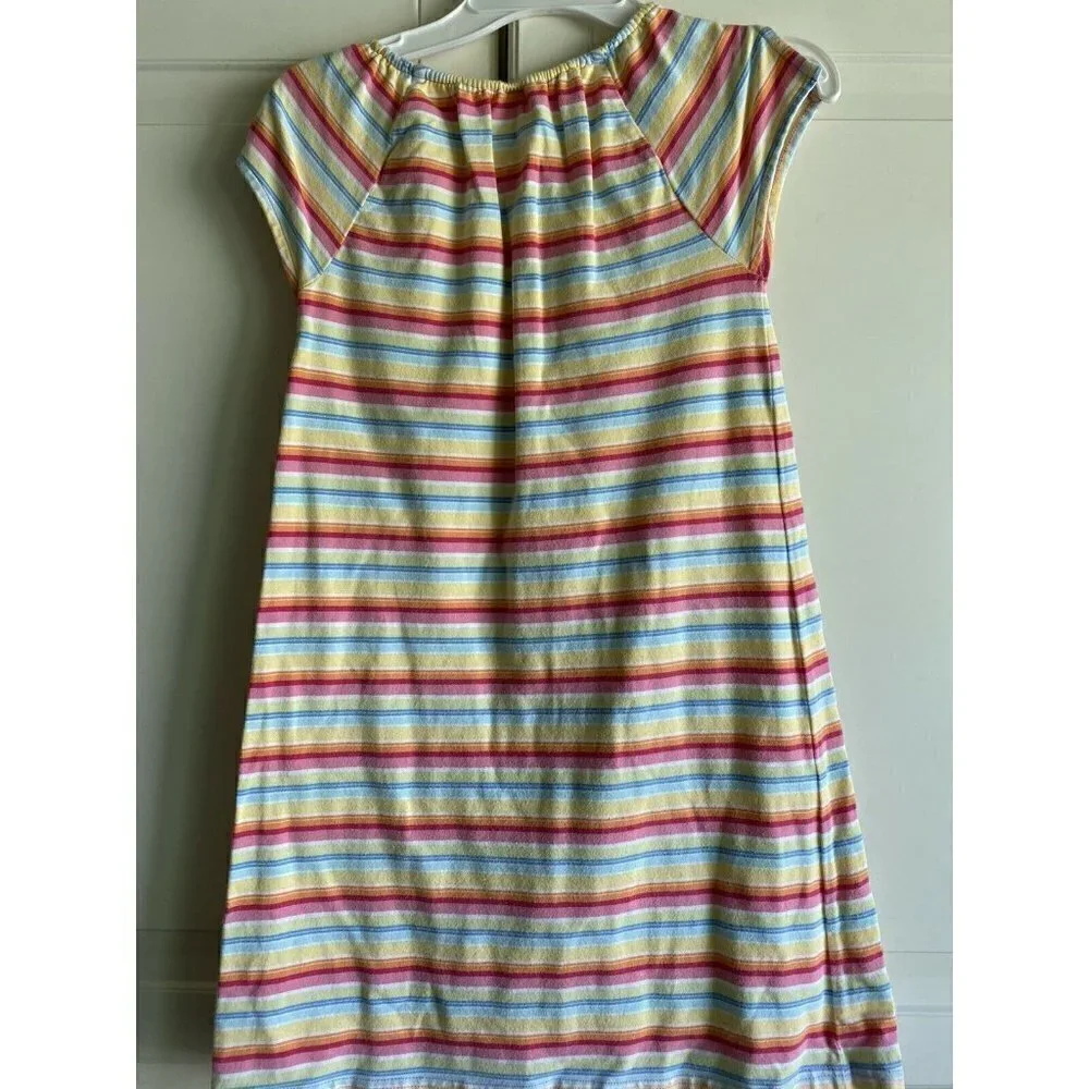 Gymboree Size 8 Short Sleeve‎ Rainbow Stripe Dress